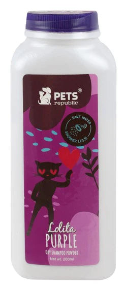 Pets Republic Dry Shampoo Powder Lolita Purple 200g.