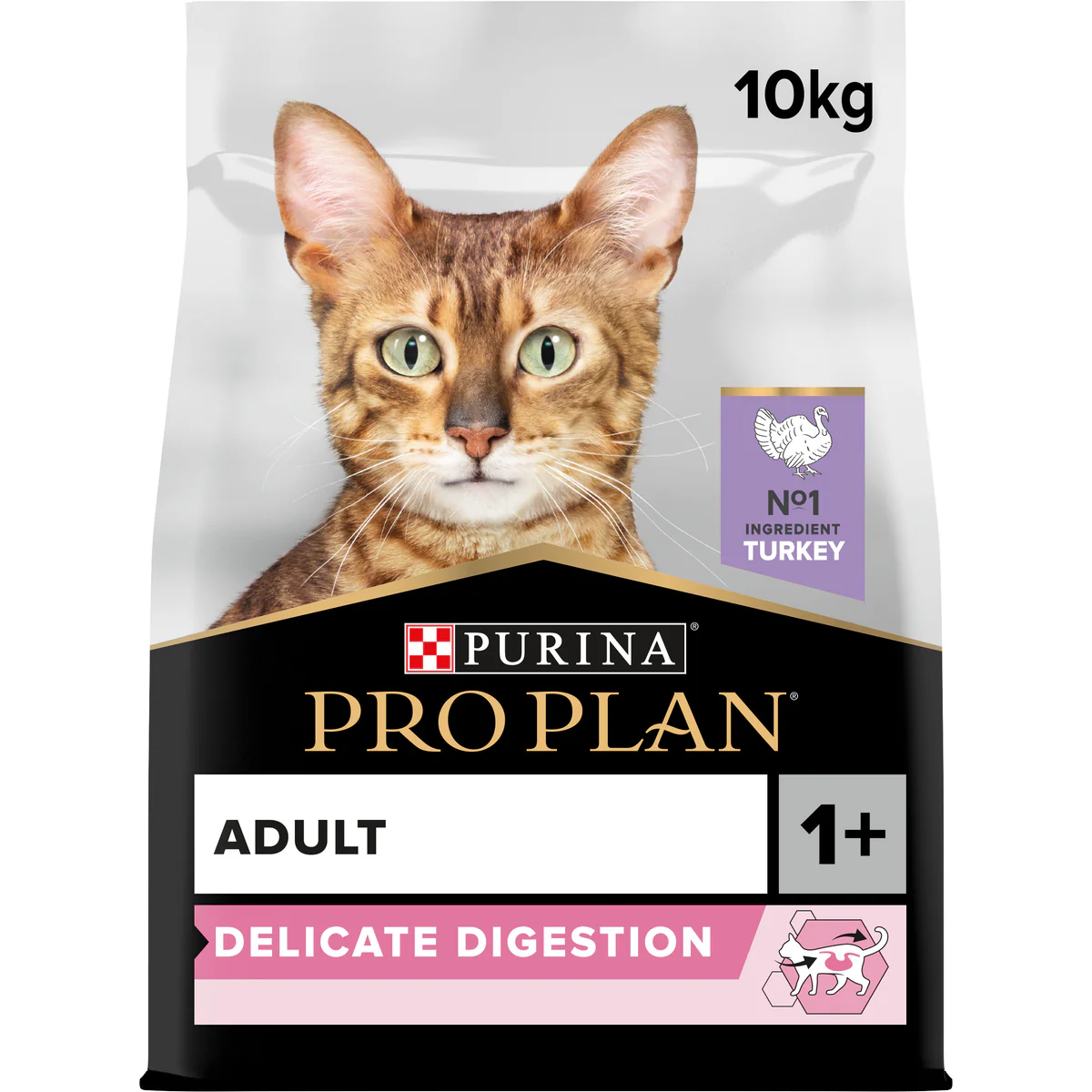Pro Plan Delicate Adult Cat Turkey 10kg.