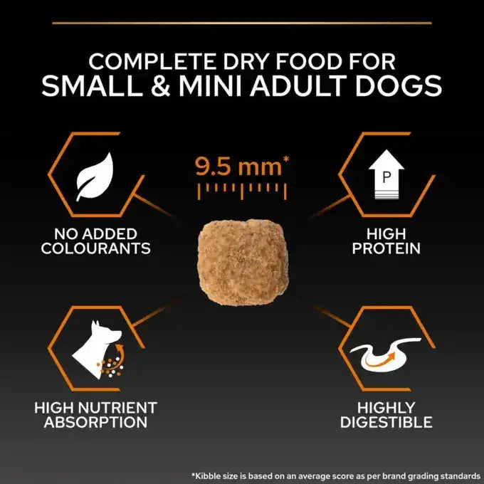 Pro PlanDry Food with Chicken forMini Breed Adult Dogs 3 kg.