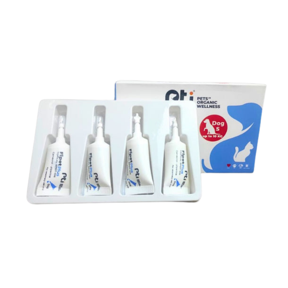 Pti Fipet Plus Topical Spot-on For Small Dogs up to 10Kg 1.3ml(1 dose).