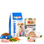 Puppy Love Bundle Petfast.shop Happy Tails Bundles Dog Dry Food Exclude Food Puppy Wet Food petfast.shop EgyptDefault Title 313.00