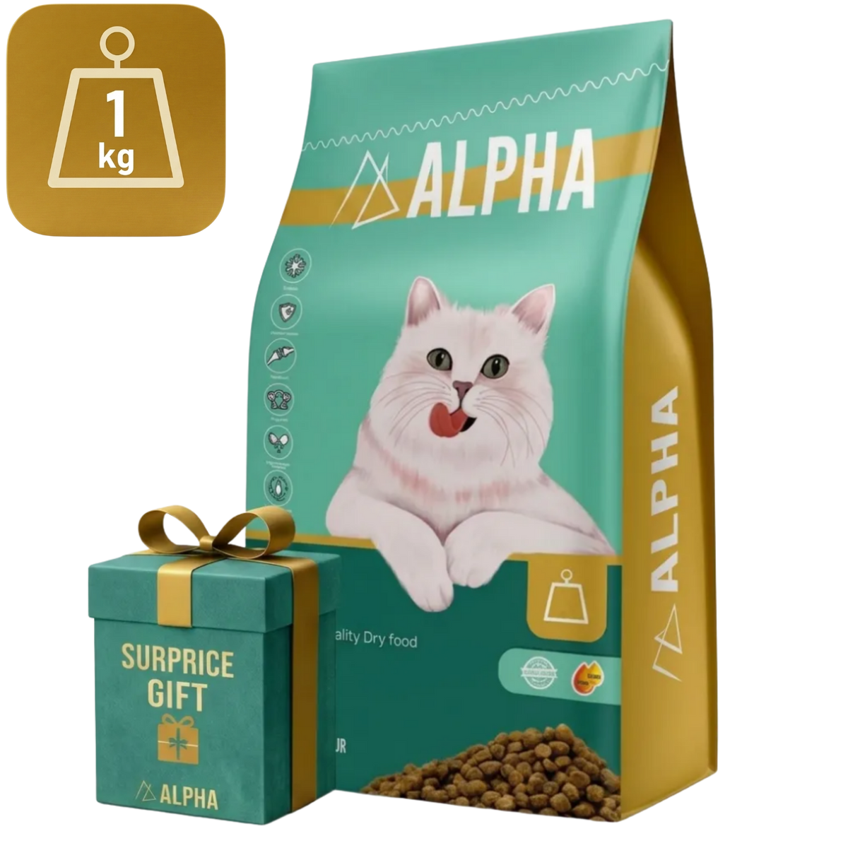 Alpha Dry Food For Cat + Surprise Gift Petfast.shop Alpha Best Selling Cat Dry Food Egypt Brand Exclude Food petfast.shop Egypt Petfast1067 20 KG 2950.00