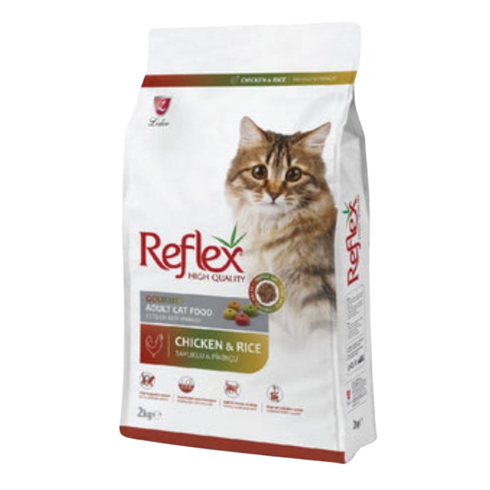 Reflex Adult Cat With Chicken & Rice Gourment 15kg.
