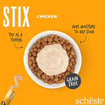 SCHESIR Stix Cream with Chicken - Treat for Cats - 6x15g = 90g.