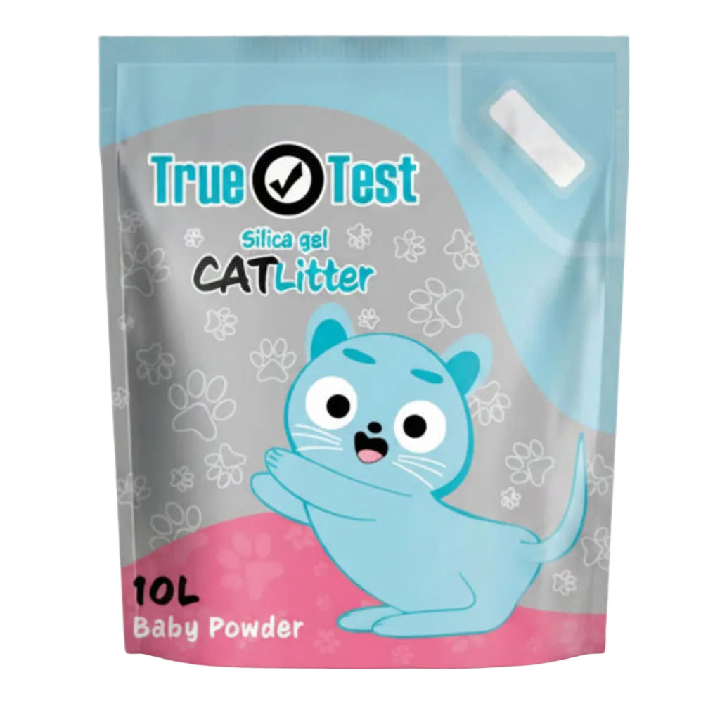True Test Silica Gel Cat Litter Baby Powder