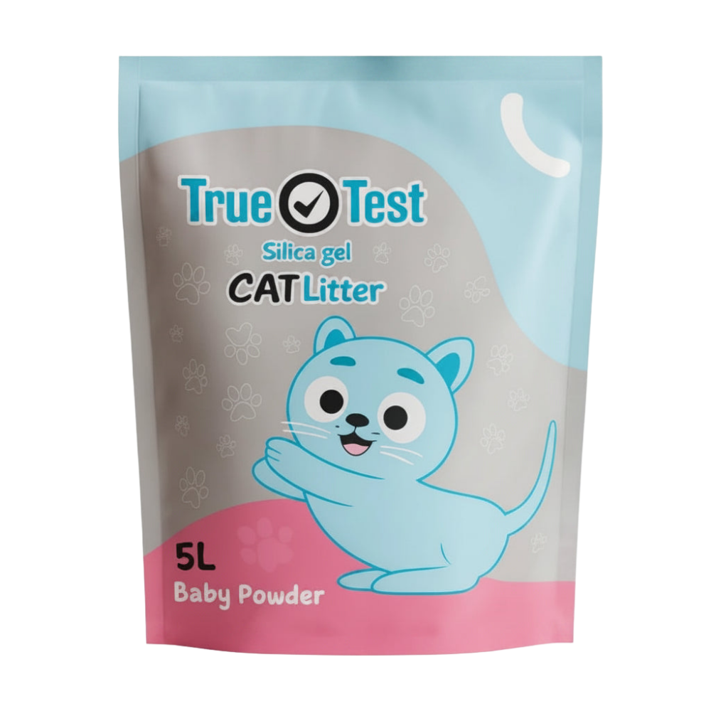 True Test Silica Gel Cat Litter Baby Powder Petfast.shop True Test Box & Accessories & Litter Cat Litter petfast.shop Egypt 285.00