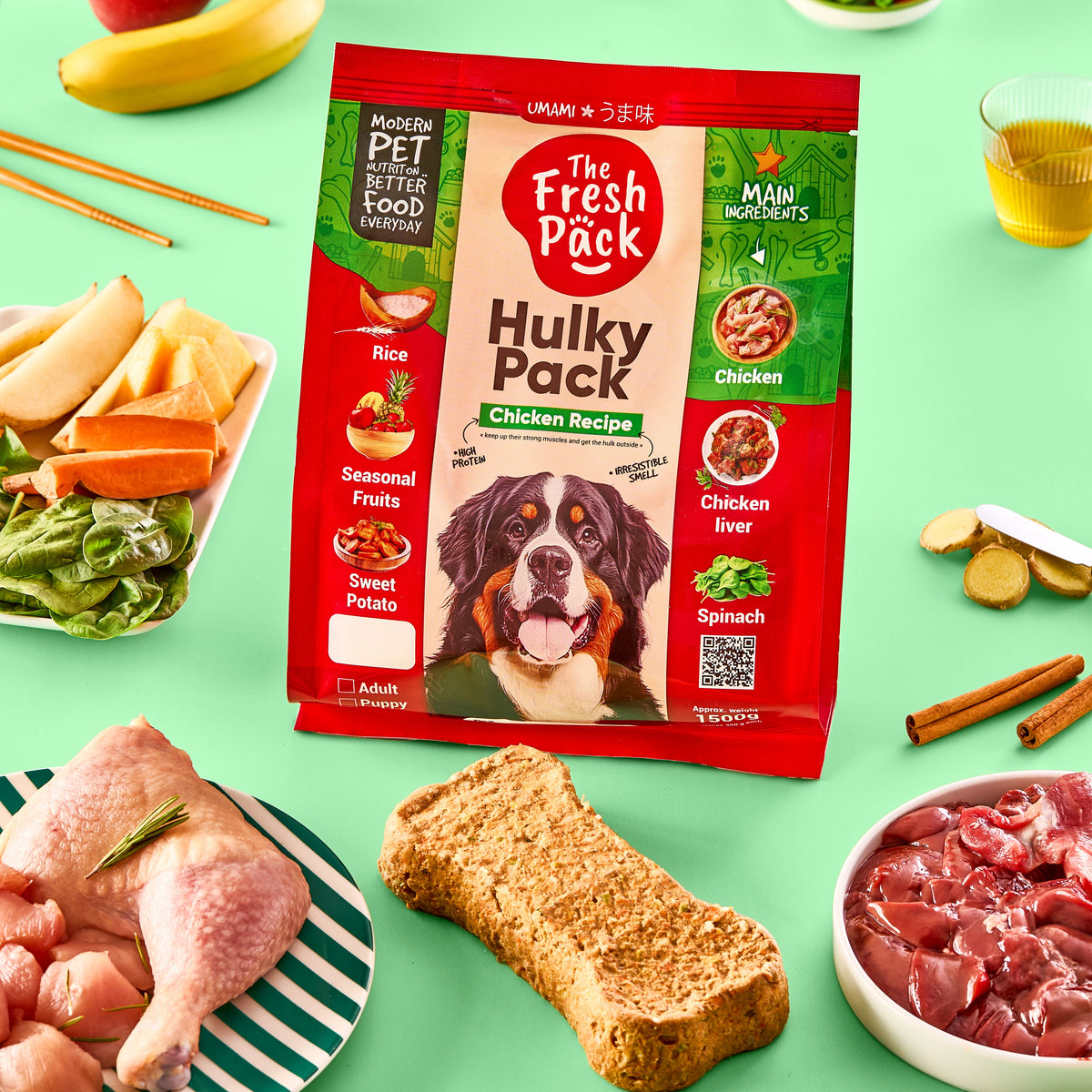 The Fresh Pack Hulky Pack For Dogs - 1500g UMAMI.