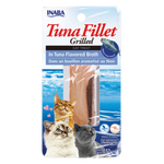 INABA Tuna Fillet Grilled cat treat package on a white background