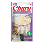 Churu Creamy Cat Treat Chicken with Shrimp 4 Tubes 56g.