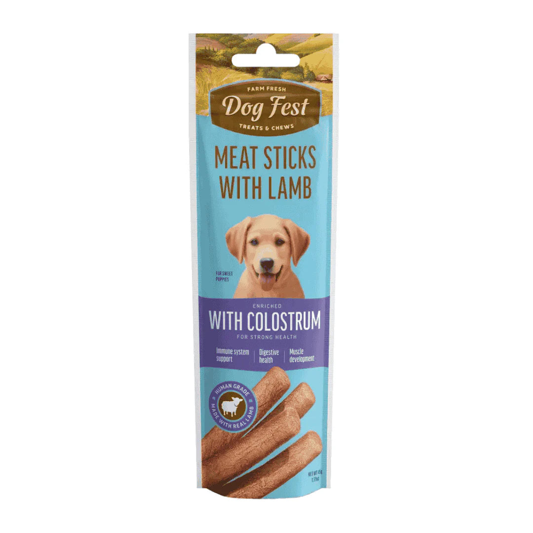 Dog Fest Lamb Sticks with Colostrum Treat 45g