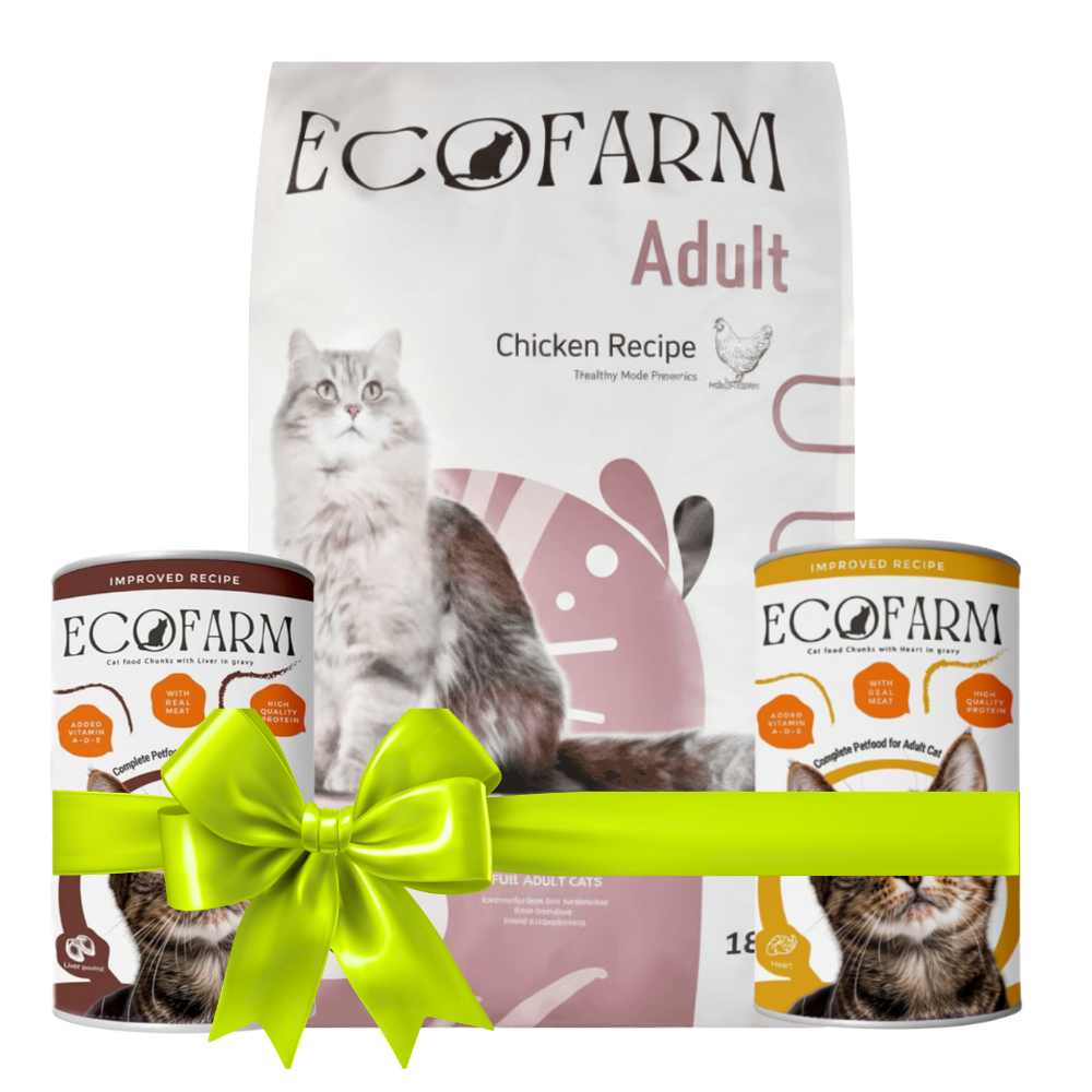 Eco Farm Dry Food For Adult Cat Petfast.shop Ecofarm Best Seller Best Selling Cat Dry Food Egypt Brand Exclude Food petfast.shop Egypt PEC0194S-1 Buy EcoFarm 18Kg + Get 2 Ecofarm Cat Food Chunks Liver And Heart 400 g 2520.00