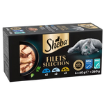 X6 Sheba Filets Selection (X2 Fish, X2 Fish & Chicken And X2 Chicken & Fish & Turkey) 6*60 g Petfast.shop Sheba Cat Exclude Exclusive Food Wet Food petfast.shop EgyptDefault Title 1699.00