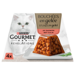 X4 Gourmet Revelations Chunks In Jelly With Salmon Slices Served In Jelly 1Pcs 57 G Petfast.shop Gourmet Bundles Cat Exclude Food Wet Food petfast.shop EgyptDefault Title 800.00