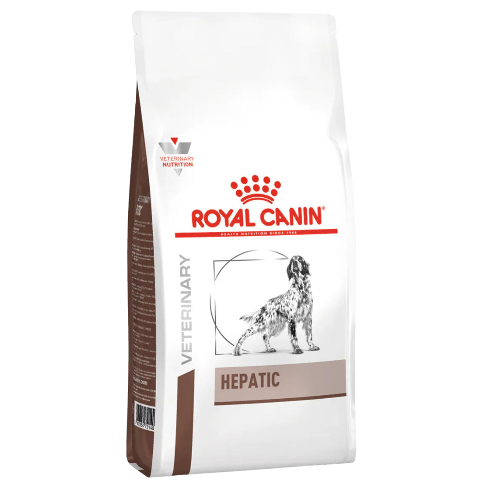 Royal Canin Hepatic All Breeds Adult Dog Food.