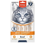 Cat treat package with a cat's face on the label, featuring Wanpy brand.