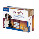 Box of Virbac EFFITIX for dogs with a dog on the packaging.