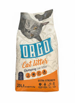 orgo white cat litter jasmine 20l.