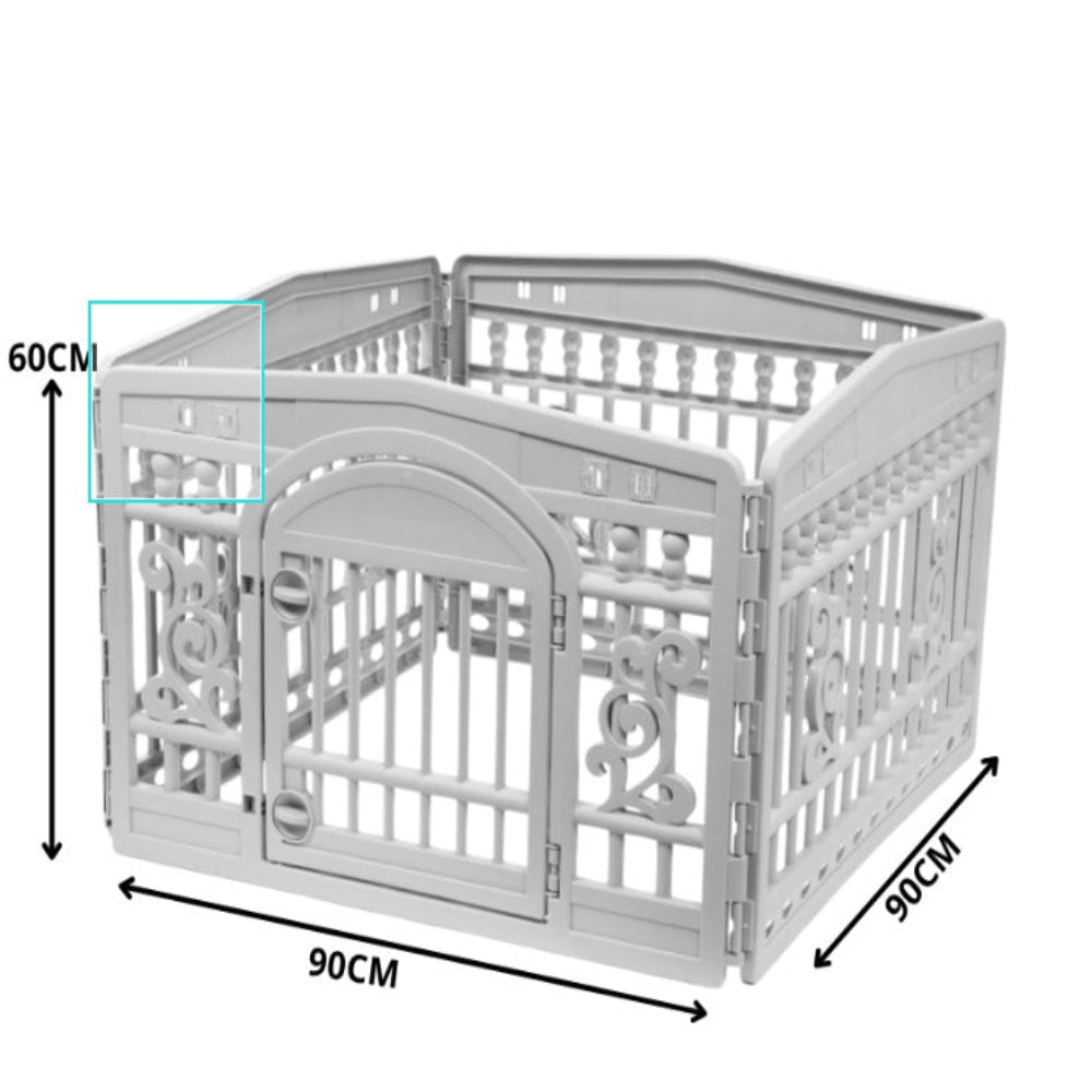 Foldable Decorative Indoor Pet Playpen with Gate – Dog & Cat Enclosure Petfast.shop Generic Carriers & Travel Accessories Cat Dog Exclusive Supplies petfast.shop EgyptDefault Title 4750.00