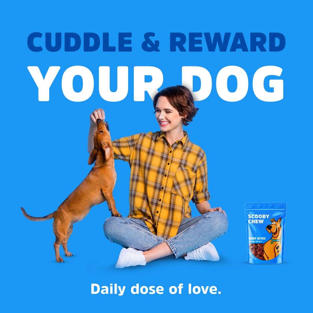 Scooby Chew Beef Bite Dog Treats 120 gr.