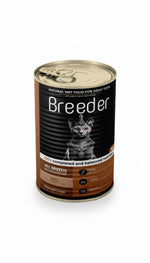 breeder pate canned food for adult cat chicken with liver 400g.