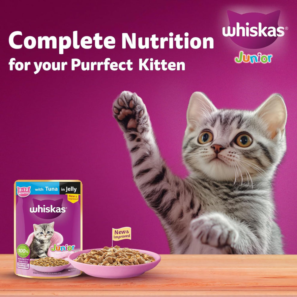 Whiskas Junior Kitten Wet Food with Duck 85g Petfast.shop Whiskas Cat Exclusive Food Kitten Wet Food petfast.shop EgyptDefault Title 135.00