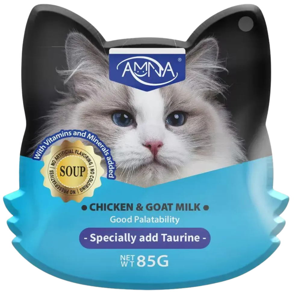 Amna Cat Wet Food No Artificial Flavoring With Chicken & Goat Milk In Soup 85 g Petfast.shop amna Cat Exclude Exclusive Food Wet Food petfast.shop EgyptDefault Title 0.00