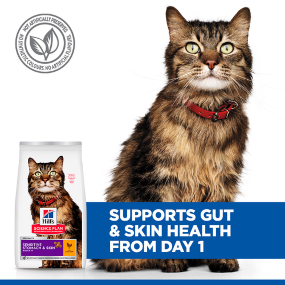 Hill's Science Plan Sensitive Stomach & Skin Adult Cat Food with Chicken 1.5Kg