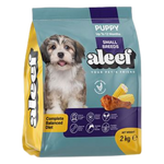 Aleef puppy food package for small breeds on a white background