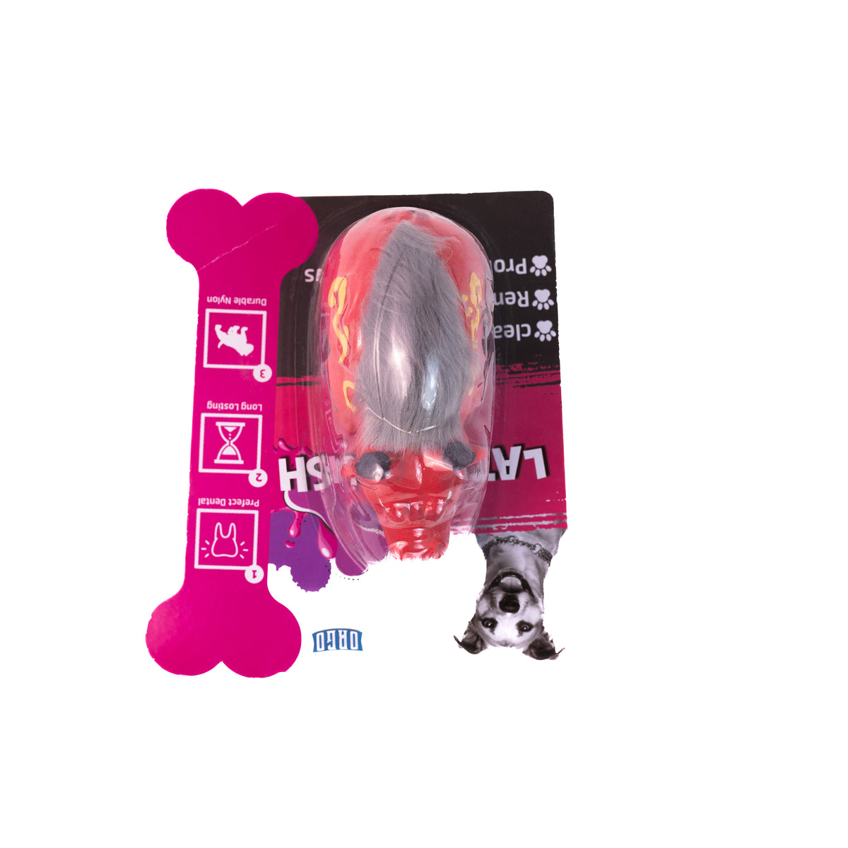 Orgo Latex Plush Pig With Hair toy.