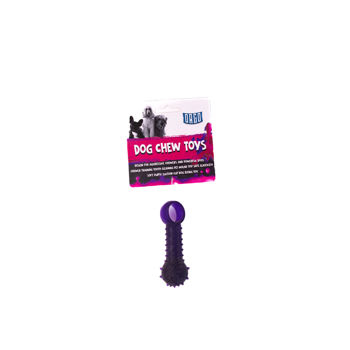 Orgo Orange Dog Chew Toy.