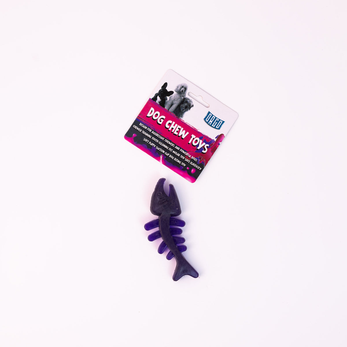 Orgo Fish Bone Shaped Dog Chew Toy.