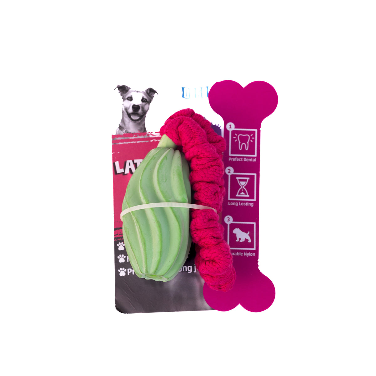 Orgo Latex Plush Ball With Elastic Rope toy.