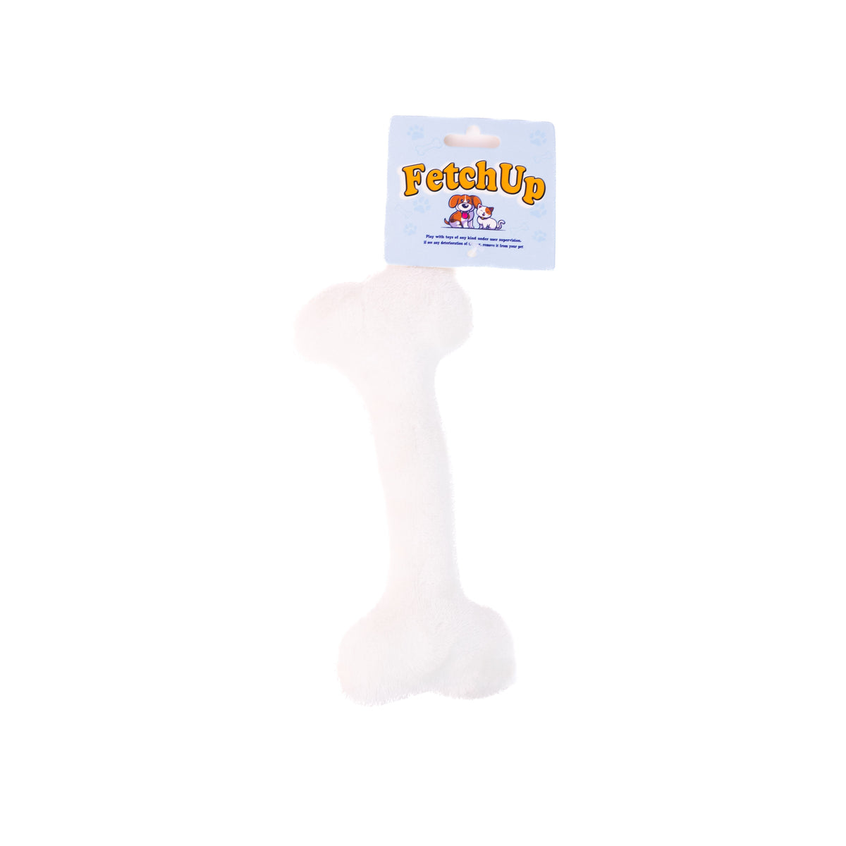 Fetch Up White Bone Dog Toy.