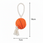 Dog Basketball with Rope & Sound Toy