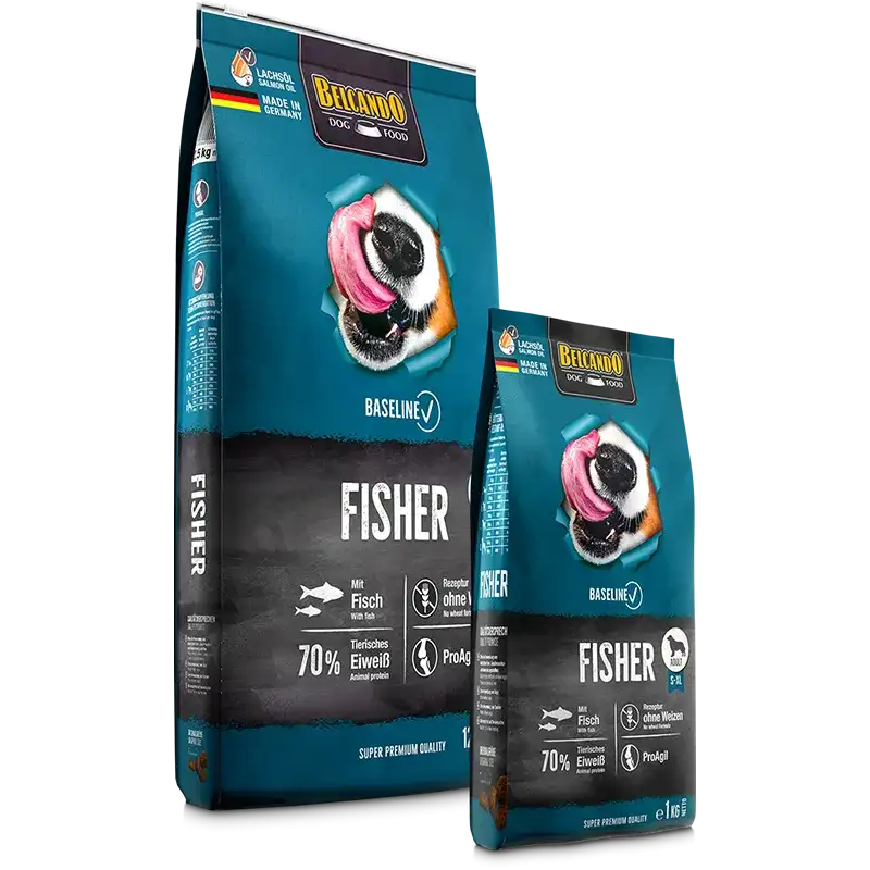 Belcando Baseline Fisher Dry Food with Fisher for S to XL Breed Adult Dogs 1 kg.