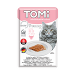 Tomi Wet Food with Beef in Jelly for Sterilized Cats 85 gr.