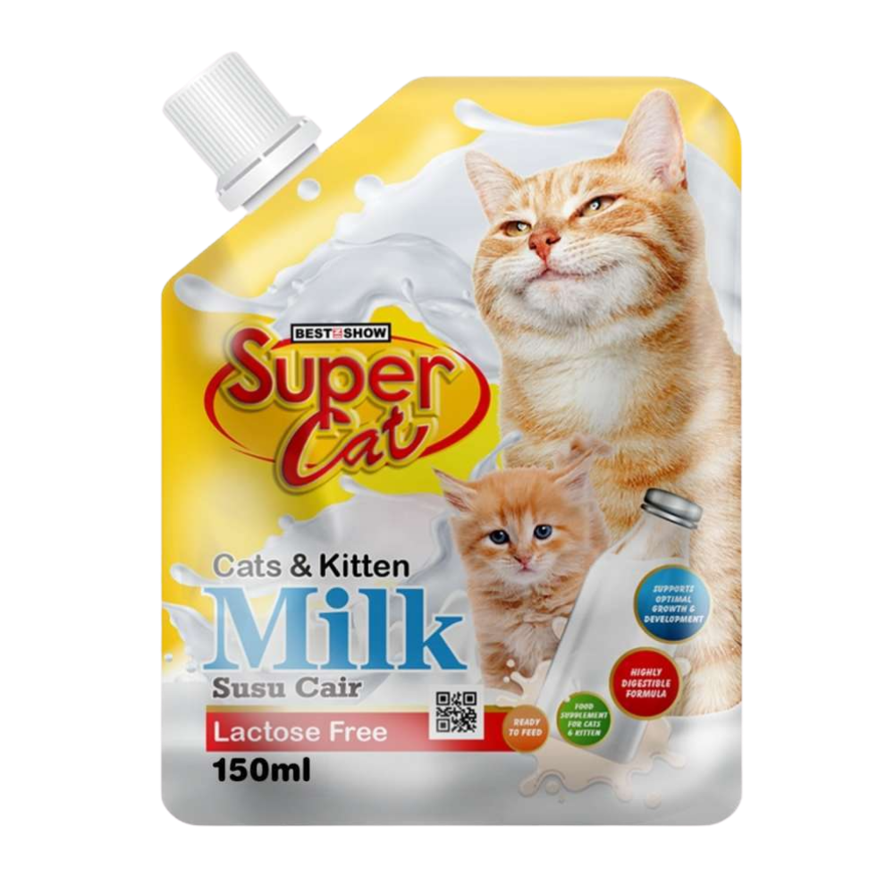 Super Cat Cats & Kitten Milk Lactose Free Susu Cair 150ml