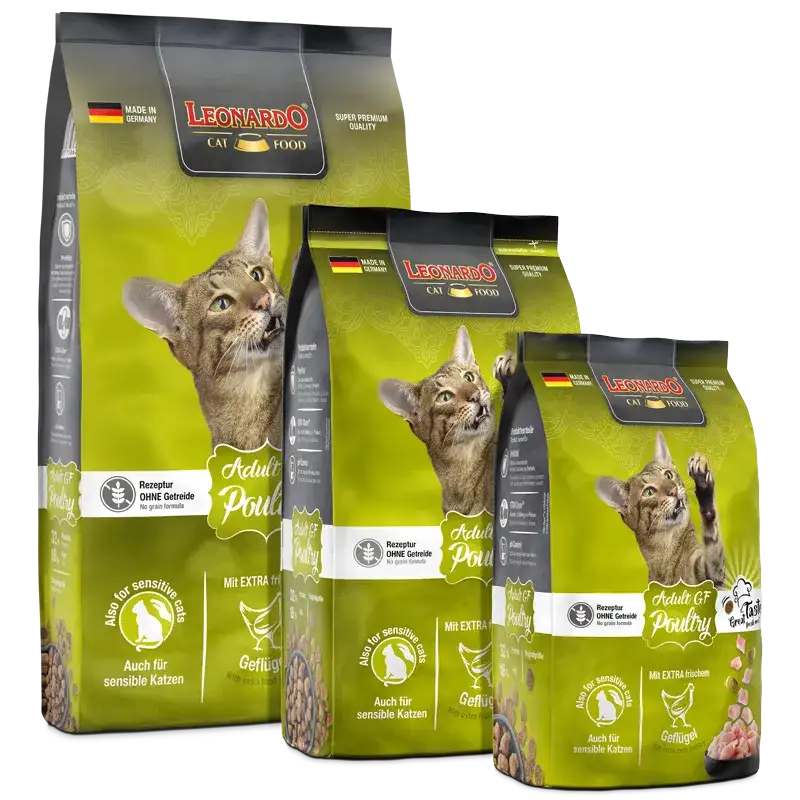 Leonardo Dry Food For Adult Cat GF With Poultry 1.8 kg.