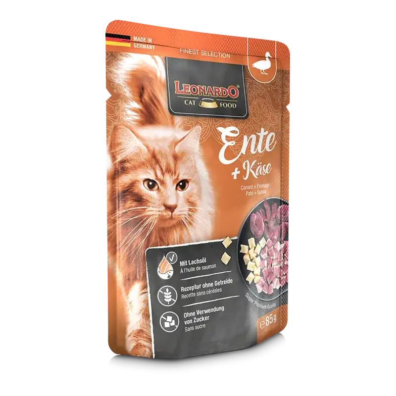 Leonardo Wet Food Adult Cat with Duck & Cheese 85 gr.
