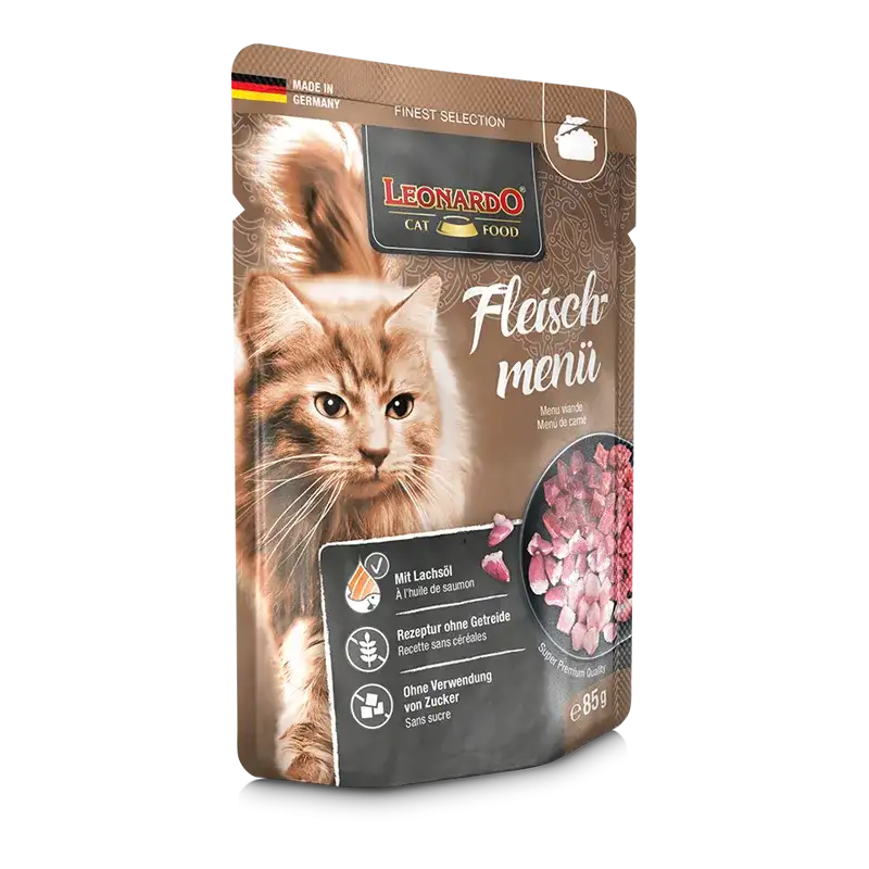 Leonardo Wet Food adult Cat with Meat menu 85 gr.