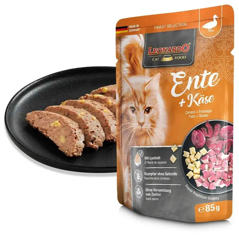 Leonardo Wet Food Adult Cat with Duck & Cheese 85 gr.