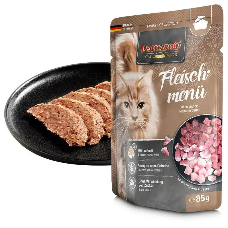 Leonardo Wet Food adult Cat with Meat menu 85 gr.