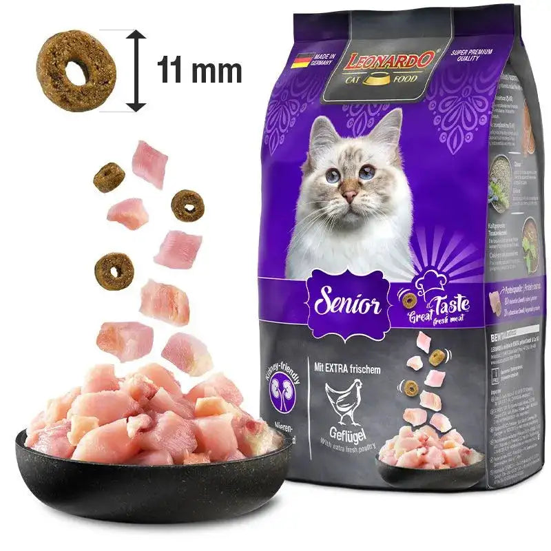 Leonardo Dry Food For Senior Cats With Chicken 1.8 kg.