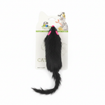 Black Cat Toy Mouse - Side View