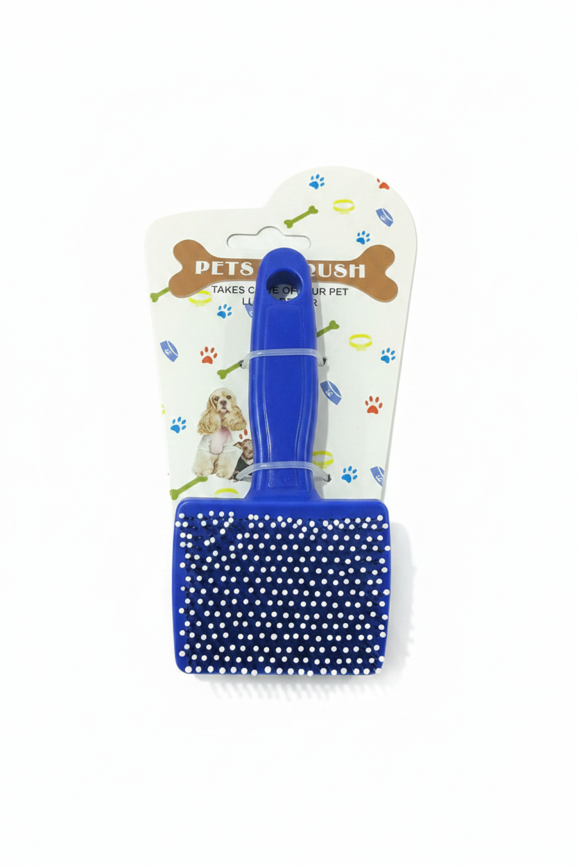 Blue Pet Brush - White Background
