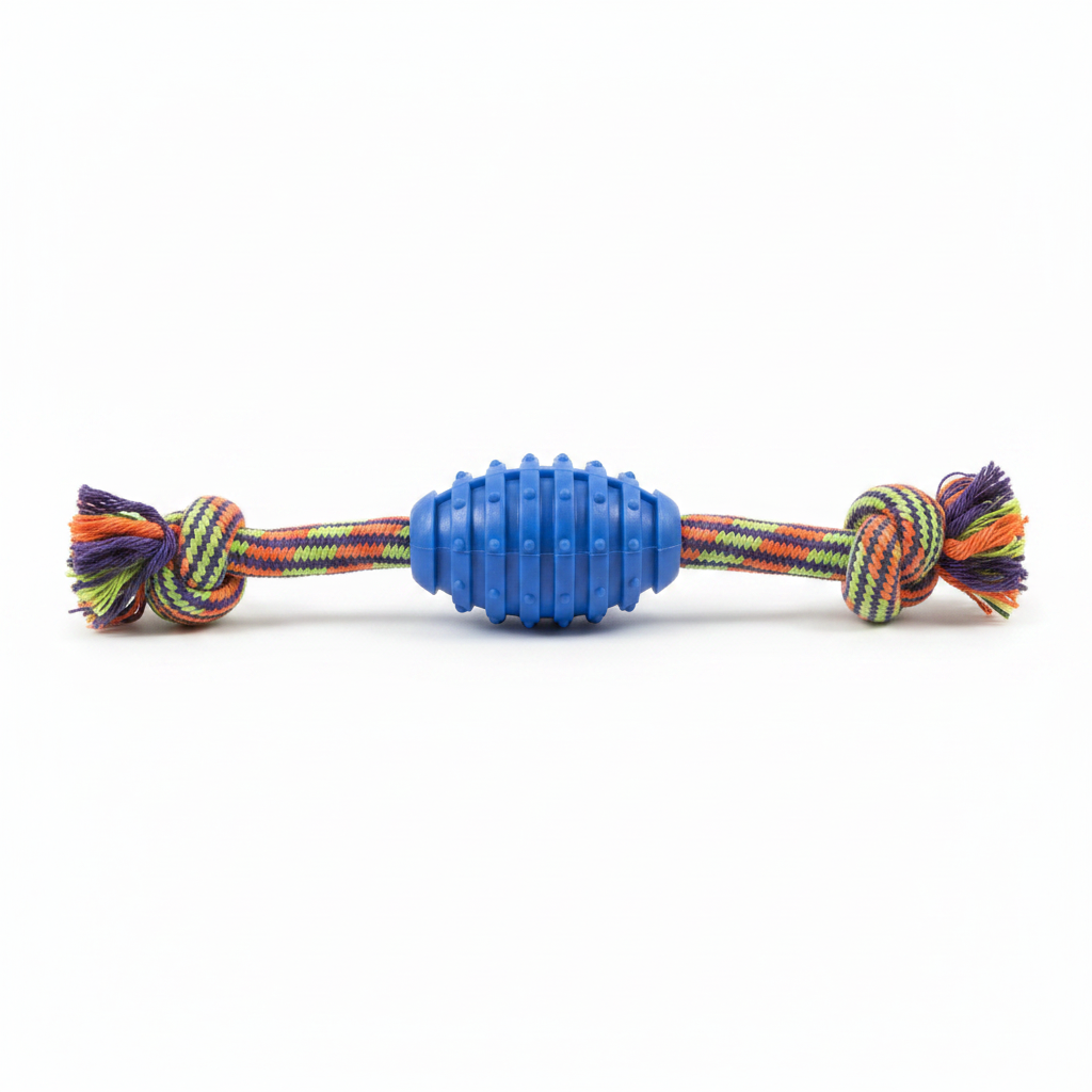 Bomei Pet Dog Teething with Rope Toy