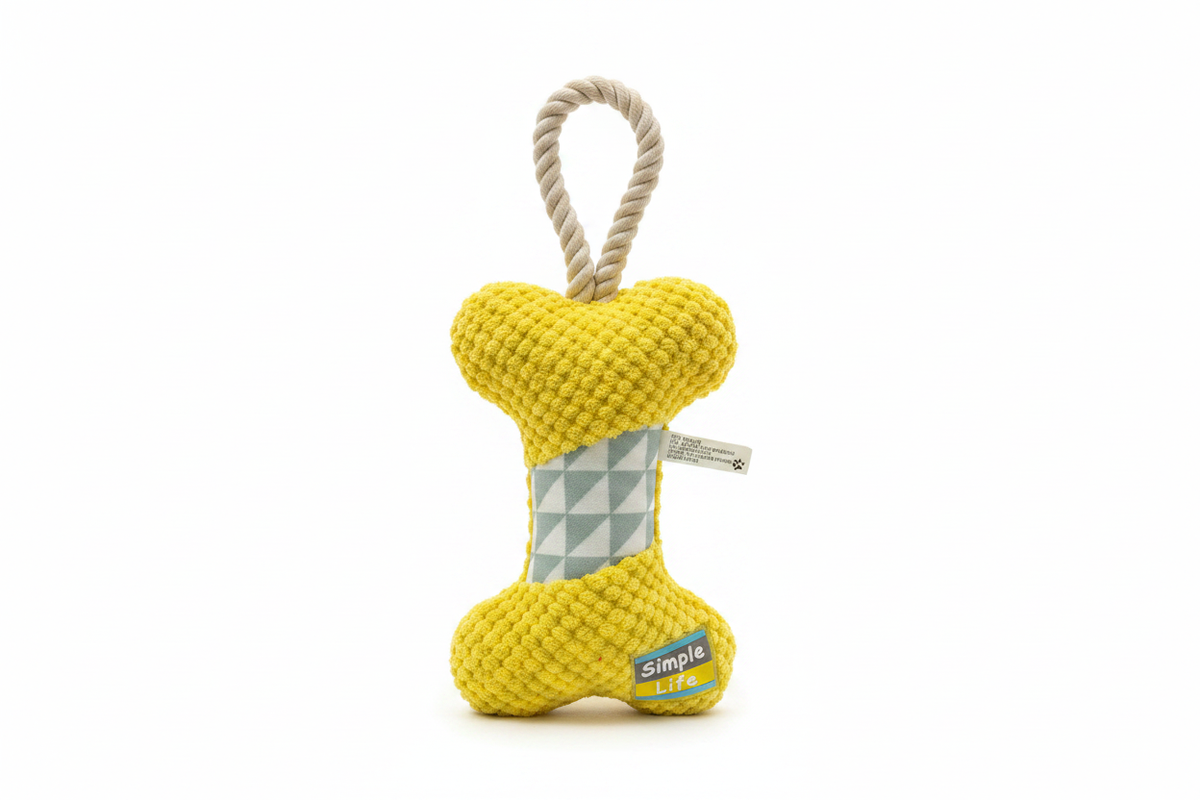 Bone Toy Yellow - White Background