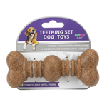 Brown Cork Bone Toy - White BG