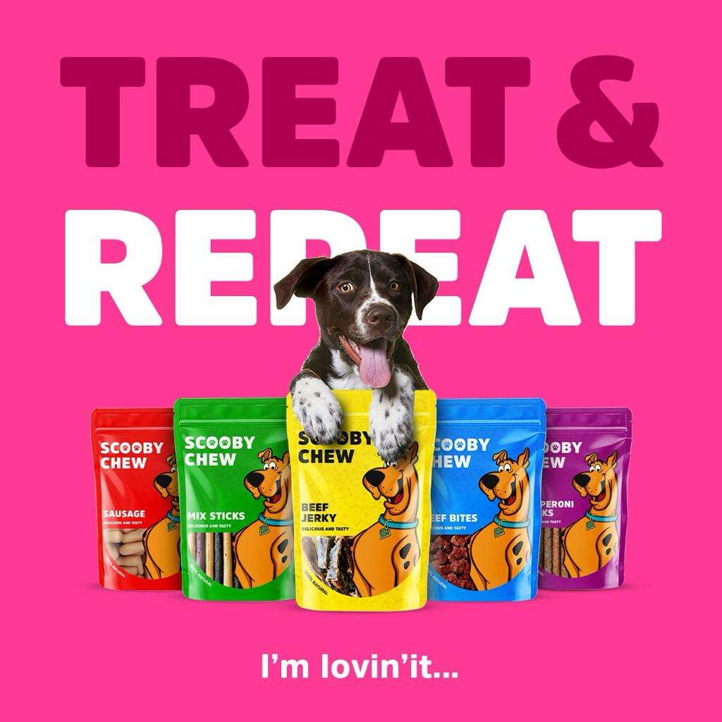 Scooby Chew Turkey JerkyDog Treats 120 gr.