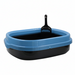 Cat litter box on white background